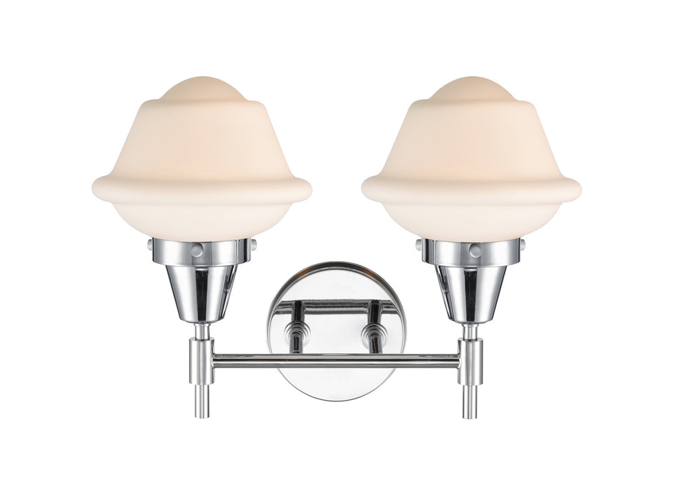 Innovations 447-2W-PC-G531 Two Light Bath Vanity, Polished Chrome
