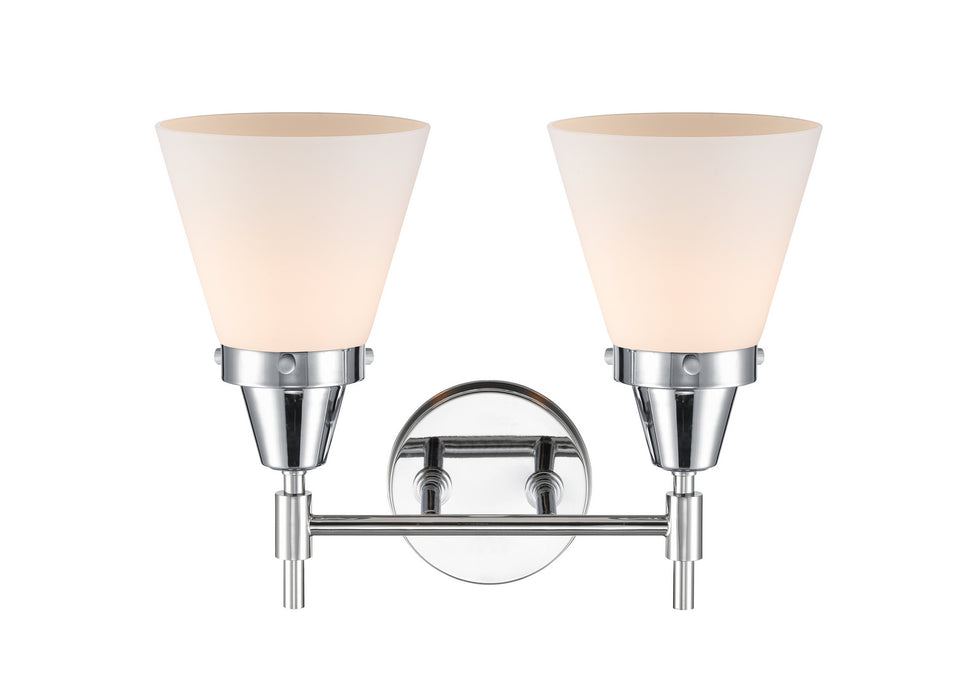 Innovations 447-2W-PC-G61 Two Light Bath Vanity, Polished Chrome