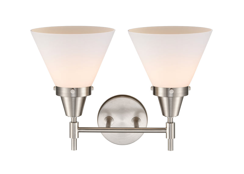 Innovations 447-2W-SN-G41 Two Light Bath Vanity, Satin Nickel