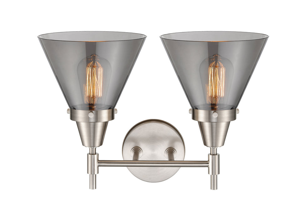 Innovations 447-2W-SN-G43 Two Light Bath Vanity, Satin Nickel