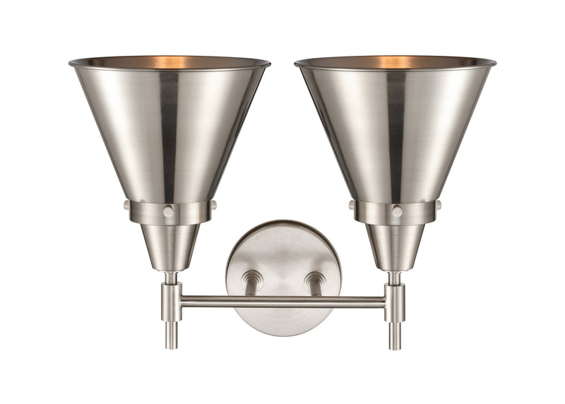 Innovations 447-2W-SN-M13-SN Two Light Bath Vanity, Satin Nickel