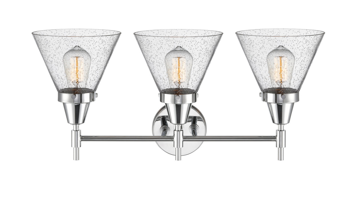 Innovations 447-3W-PC-G44 Three Light Bath Vanity, Polished Chrome