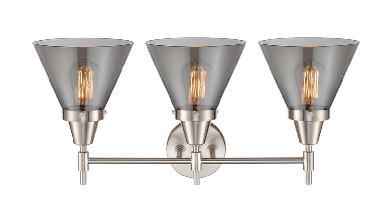 Innovations 447-3W-SN-G43-LED LED Bath Vanity, Satin Nickel
