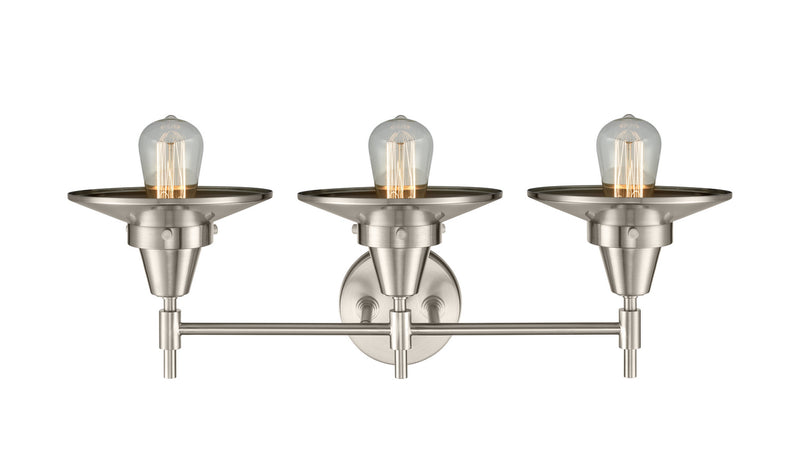 Innovations 447-3W-SN-M2-SN-LED LED Bath Vanity, Satin Nickel