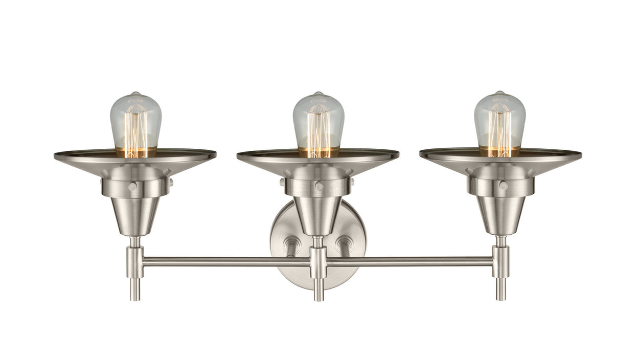 Innovations 447-3W-SN-M2-SN-LED LED Bath Vanity, Satin Nickel