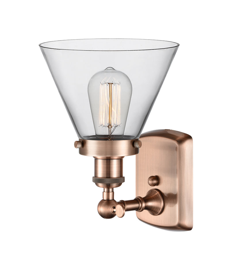 Innovations 916-1W-AC-G42 One Light Wall Sconce, Antique Copper