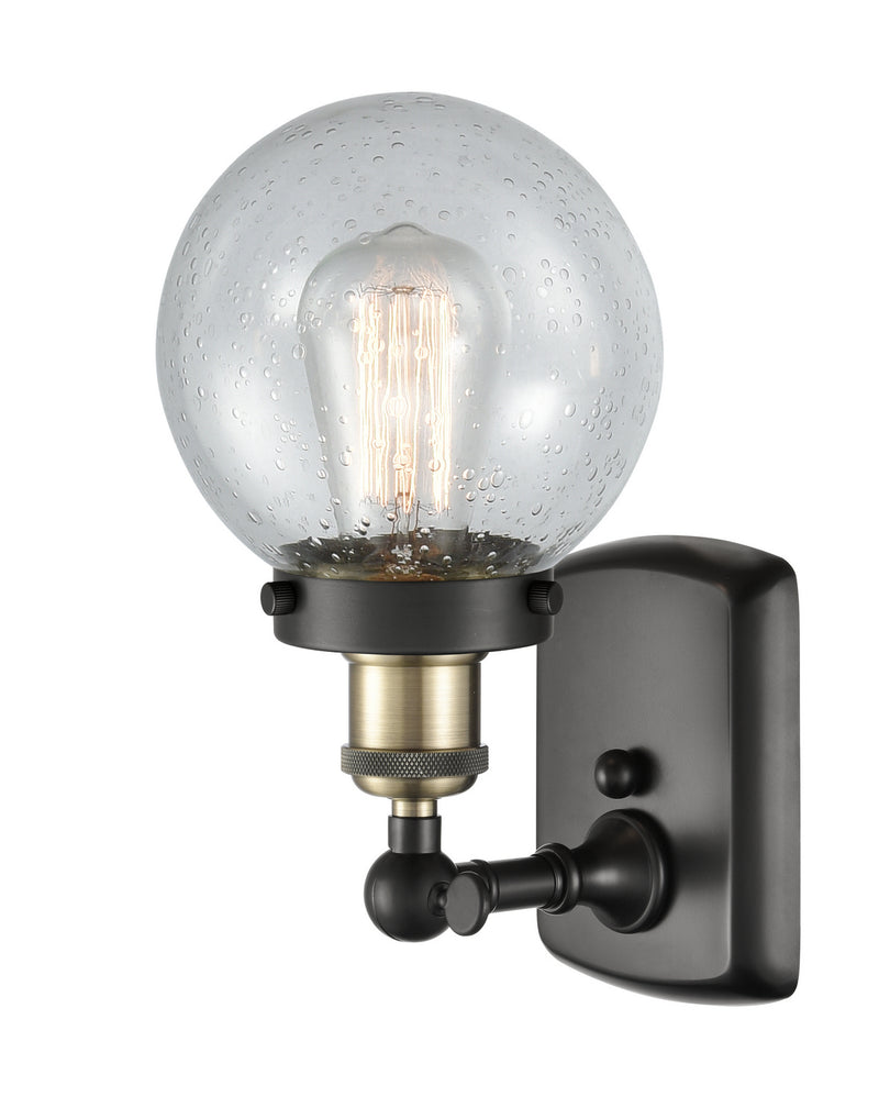 Innovations 916-1W-BAB-G204-6 One Light Wall Sconce, Black Antique Brass