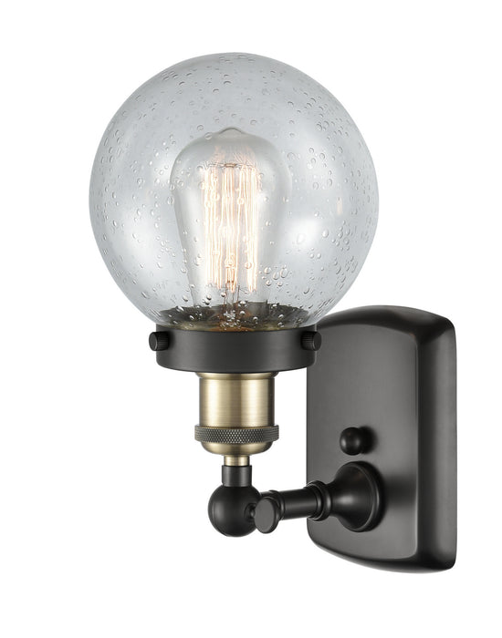 Innovations 916-1W-BAB-G204-6 One Light Wall Sconce, Black Antique Brass