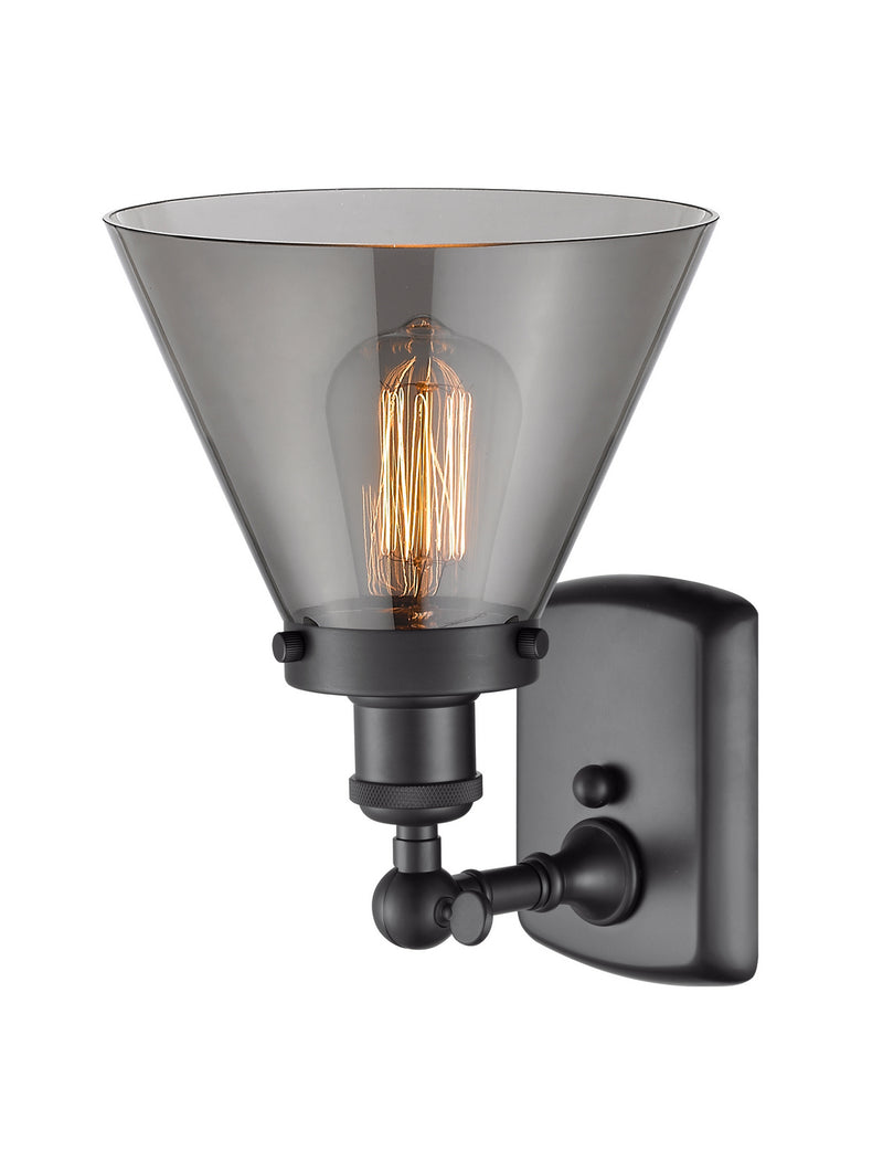 Innovations 916-1W-BK-G43 One Light Wall Sconce, Matte Black