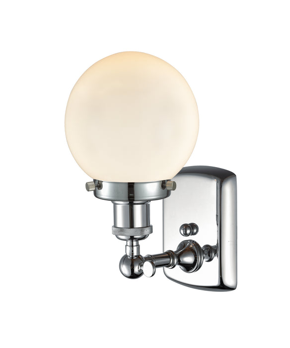 Innovations 916-1W-PC-G201-6 One Light Wall Sconce, Polished Chrome
