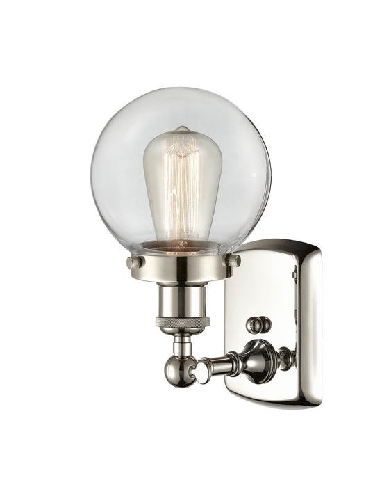 Innovations 916-1W-PN-G202-6 One Light Wall Sconce, Polished Nickel