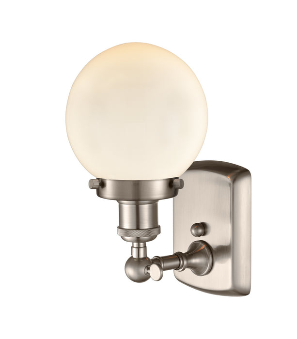 Innovations 916-1W-SN-G201-6 One Light Wall Sconce, Brushed Satin Nickel