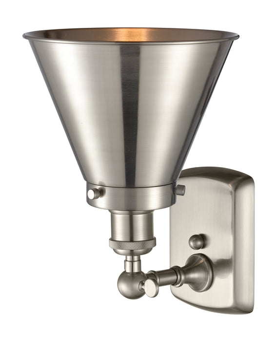 Innovations 916-1W-SN-M13-SN One Light Wall Sconce, Brushed Satin Nickel