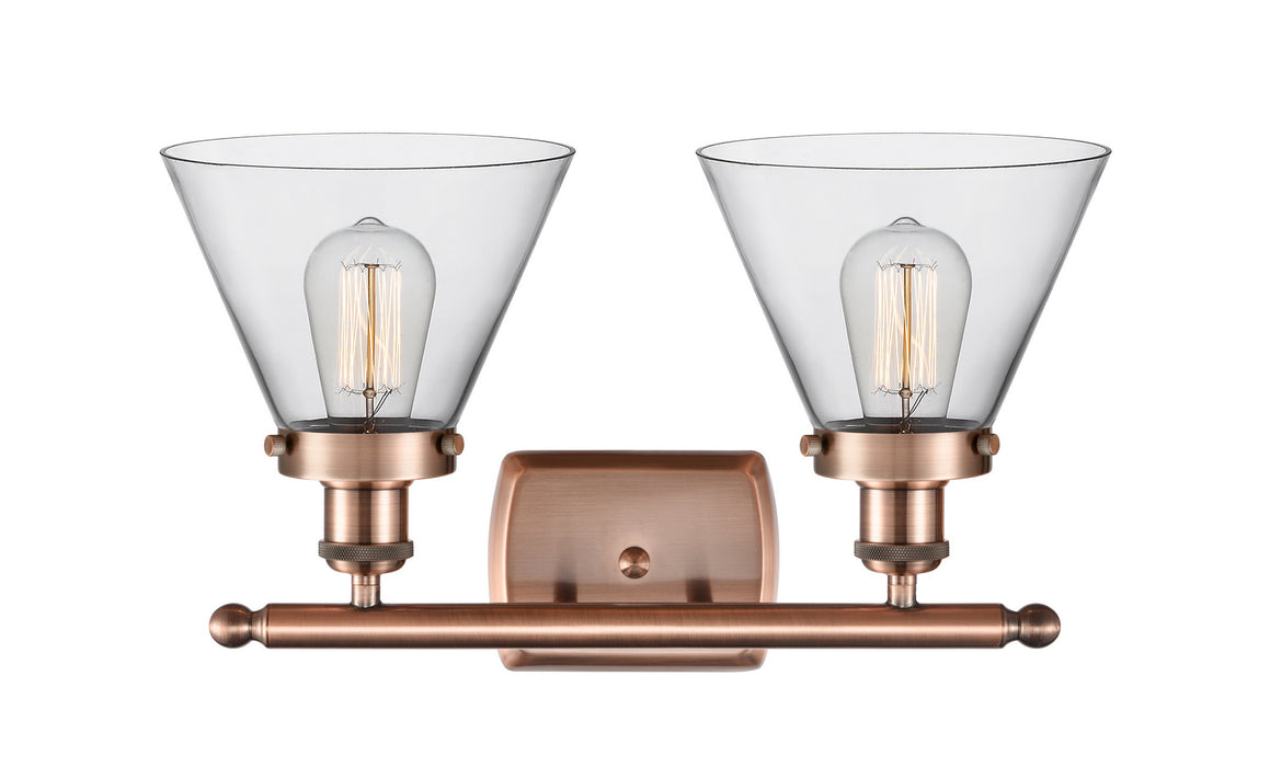 Innovations 916-2W-AC-G42 Two Light Bath Vanity, Antique Copper