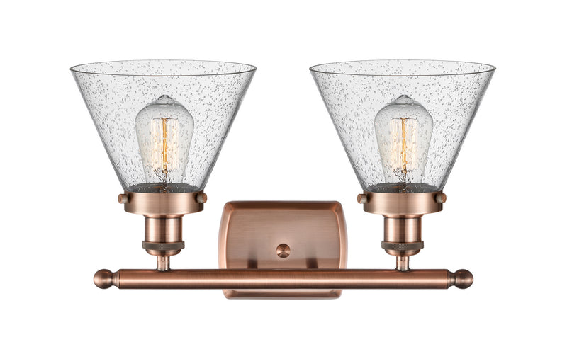 Innovations 916-2W-AC-G44 Two Light Bath Vanity, Antique Copper