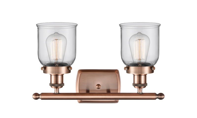 Innovations 916-2W-AC-G52 Two Light Bath Vanity, Antique Copper