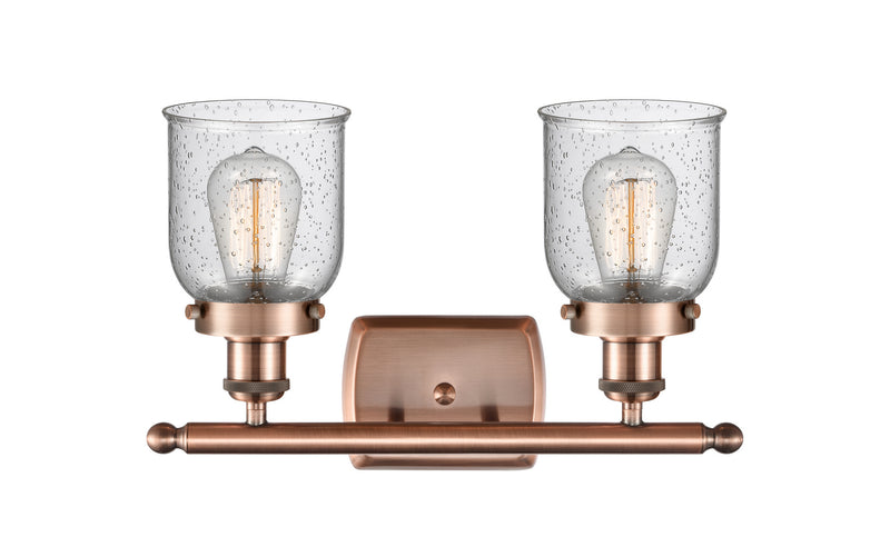 Innovations 916-2W-AC-G54 Two Light Bath Vanity, Antique Copper