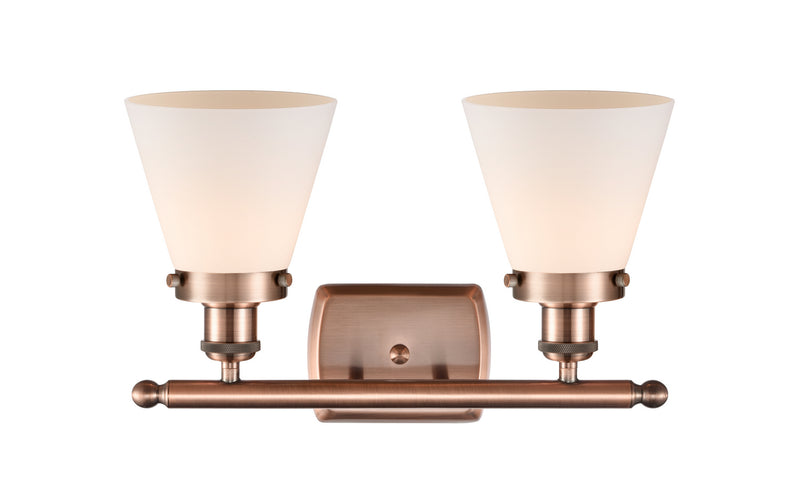 Innovations 916-2W-AC-G61 Two Light Bath Vanity, Antique Copper
