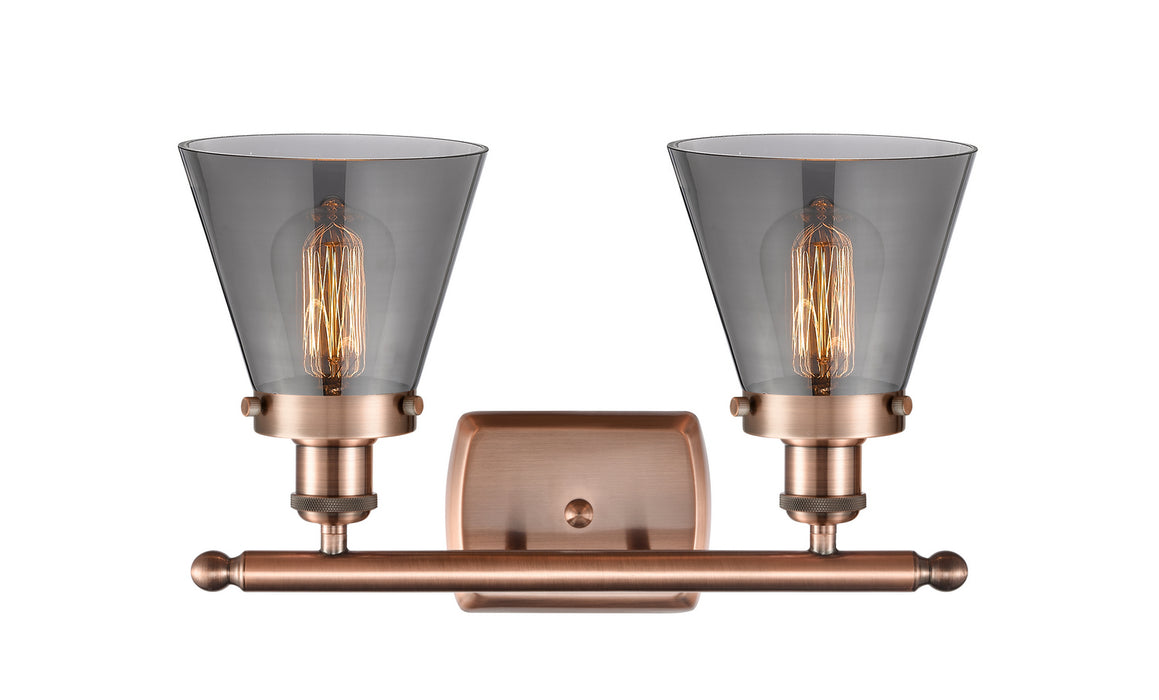 Innovations 916-2W-AC-G63-LED LED Bath Vanity, Antique Copper