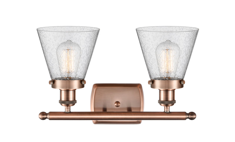Innovations 916-2W-AC-G64-LED LED Bath Vanity, Antique Copper