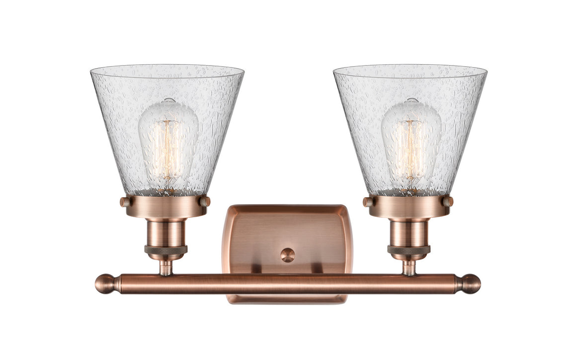 Innovations 916-2W-AC-G64-LED LED Bath Vanity, Antique Copper