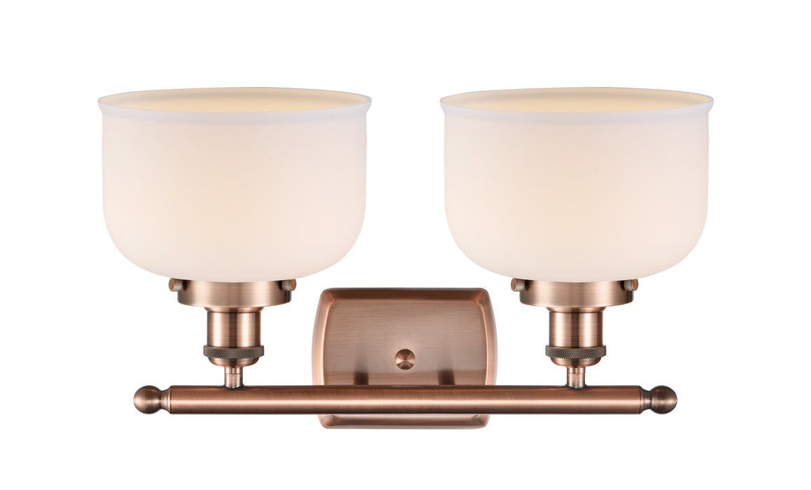 Innovations 916-2W-AC-G71 Two Light Bath Vanity, Antique Copper