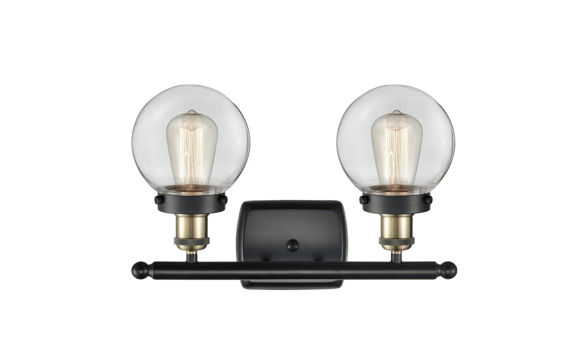 Innovations 916-2W-BAB-G202-6 Two Light Bath Vanity, Black Antique Brass