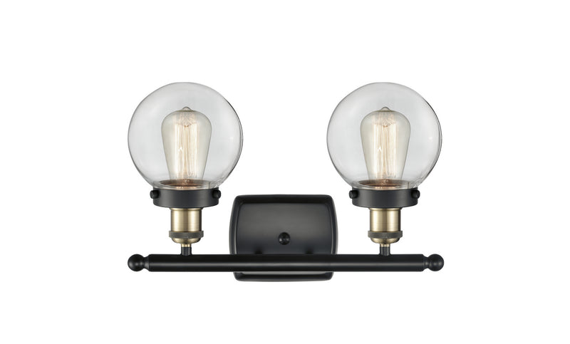 Innovations 916-2W-BAB-G202-6-LED LED Bath Vanity, Black Antique Brass