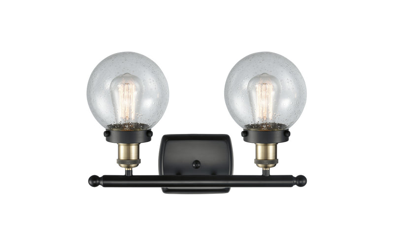 Innovations 916-2W-BAB-G204-6 Two Light Bath Vanity, Black Antique Brass