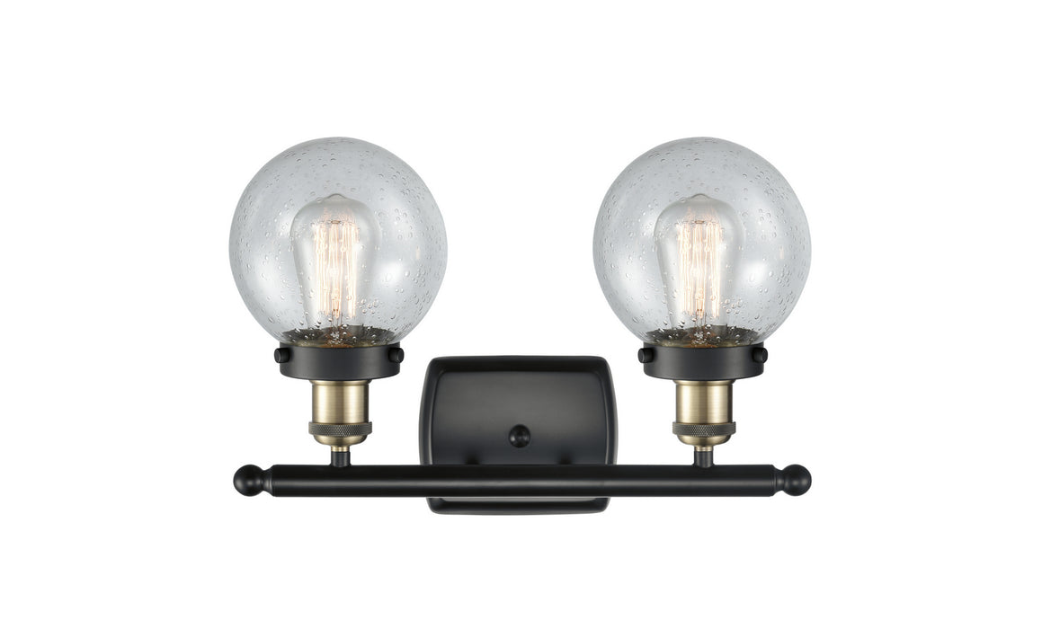 Innovations 916-2W-BAB-G204-6-LED LED Bath Vanity, Black Antique Brass