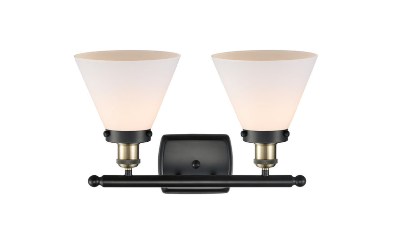 Innovations 916-2W-BAB-G41 Two Light Bath Vanity, Black Antique Brass