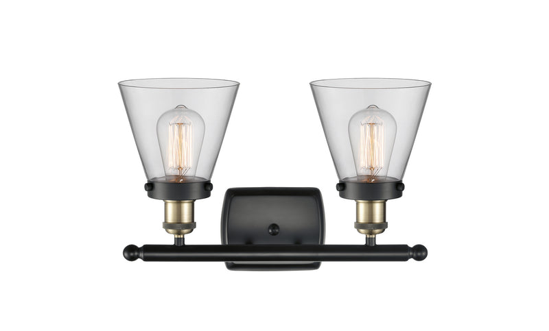 Innovations 916-2W-BAB-G62 Two Light Bath Vanity, Black Antique Brass