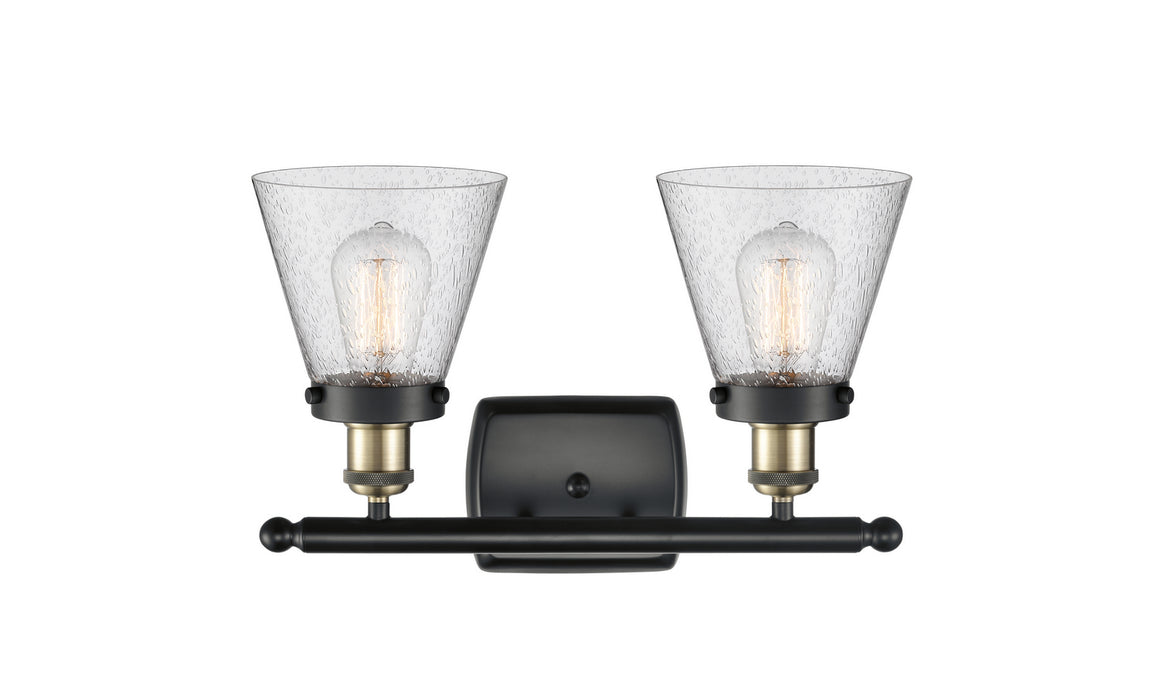 Innovations 916-2W-BAB-G64 Two Light Bath Vanity, Black Antique Brass
