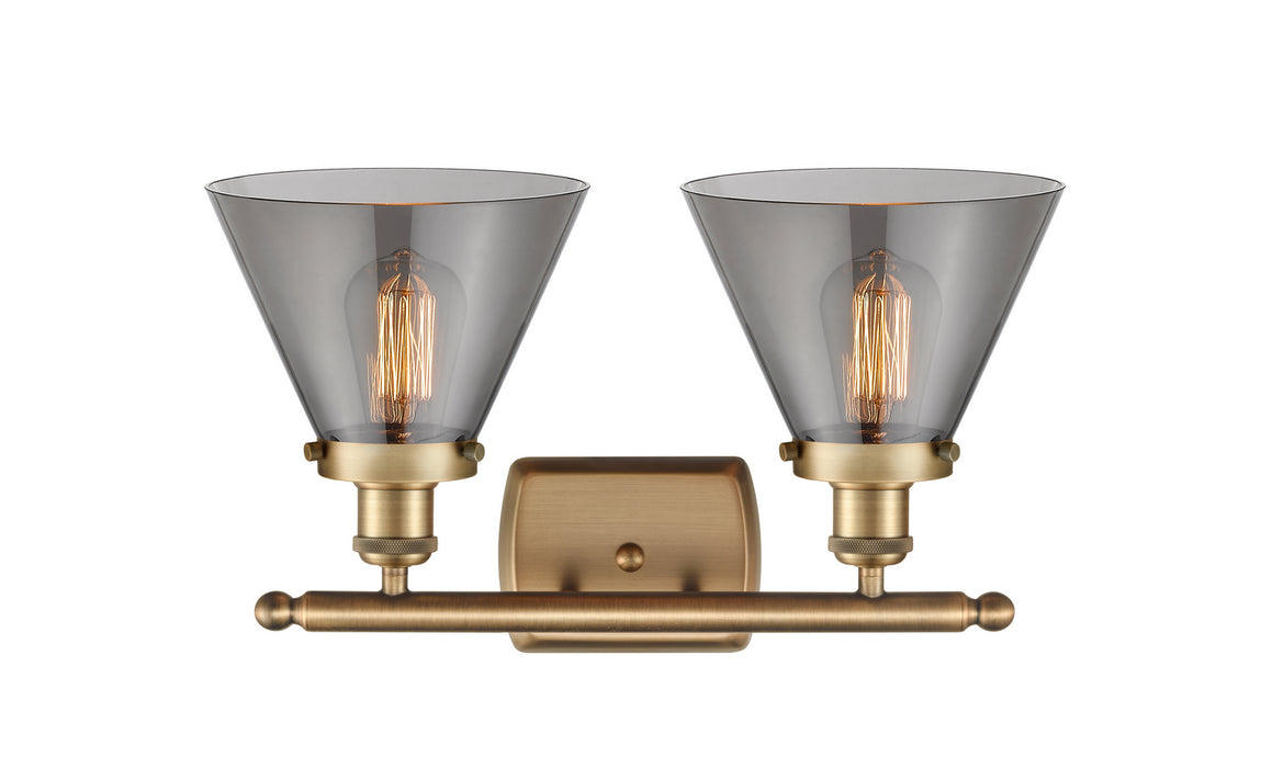 Innovations 916-2W-BB-G43 Two Light Bath Vanity, Brushed Brass