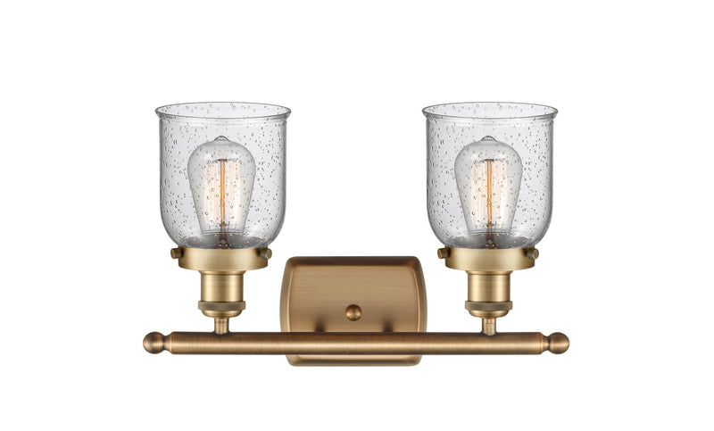 Innovations 916-2W-BB-G54 Two Light Bath Vanity, Brushed Brass