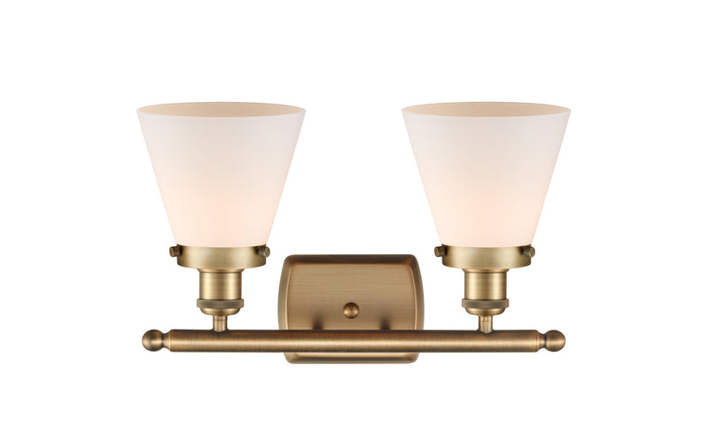 Innovations 916-2W-BB-G61 Two Light Bath Vanity, Brushed Brass