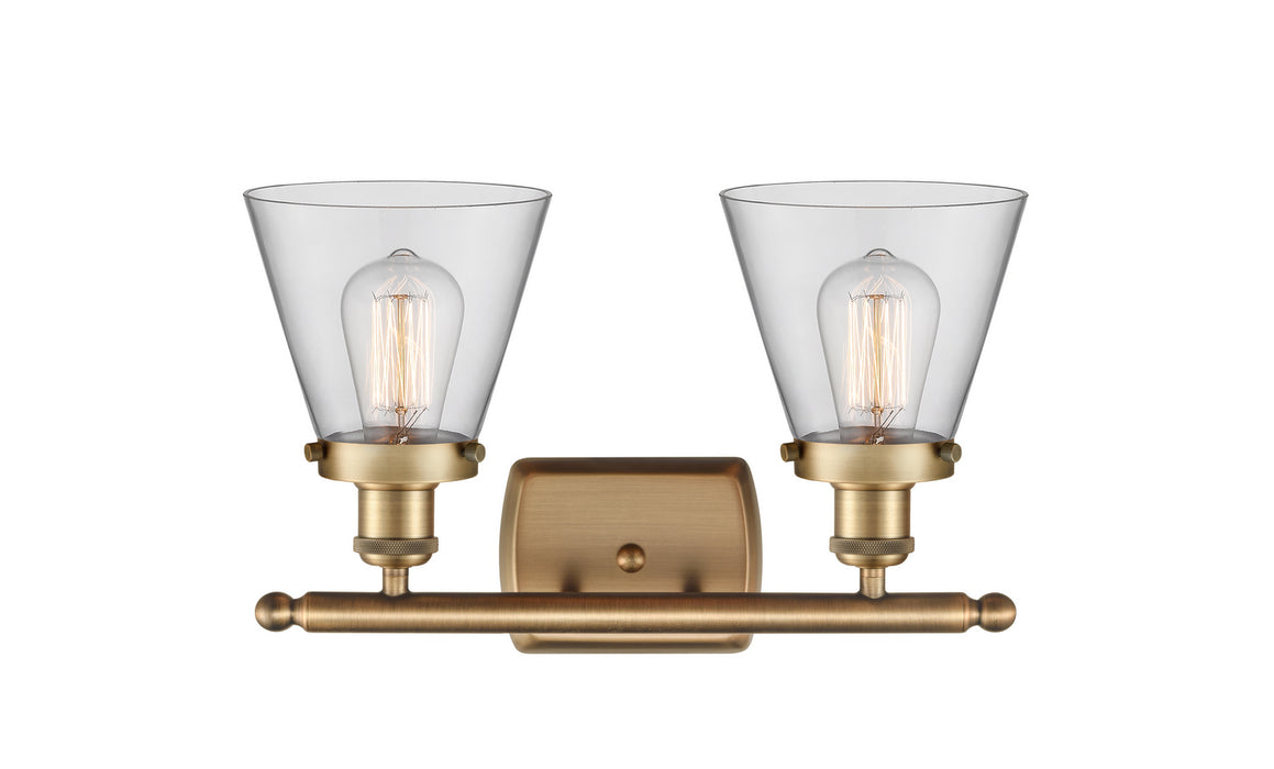 Innovations 916-2W-BB-G62 Two Light Bath Vanity, Brushed Brass