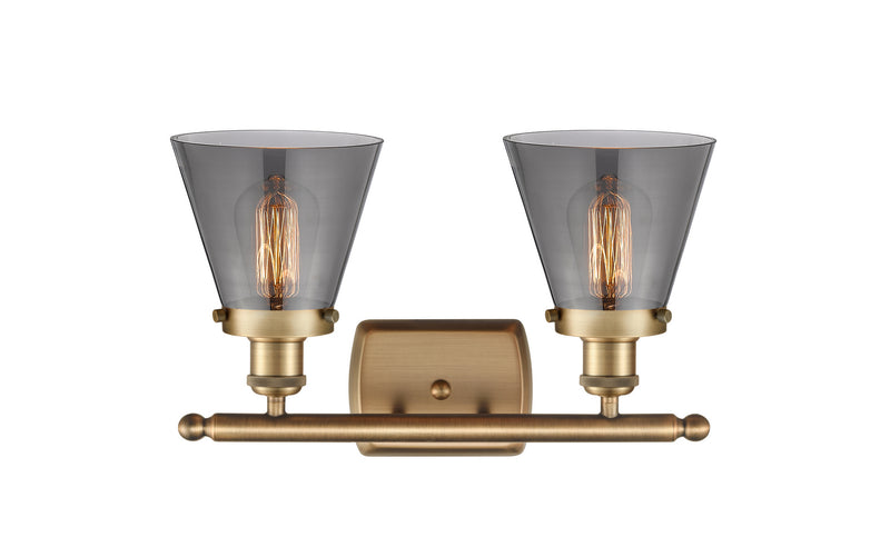 Innovations 916-2W-BB-G63 Two Light Bath Vanity, Brushed Brass