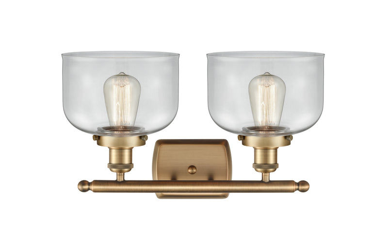 Innovations 916-2W-BB-G72 Two Light Bath Vanity, Brushed Brass