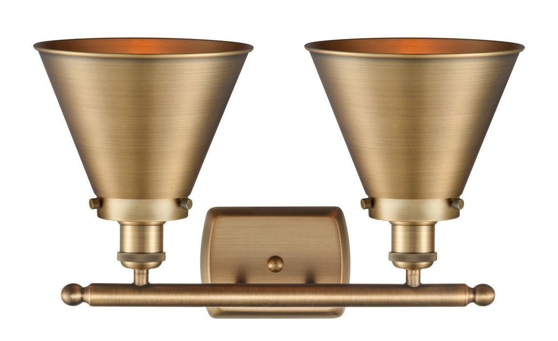 Innovations 916-2W-BB-M13-BB Two Light Bath Vanity, Brushed Brass