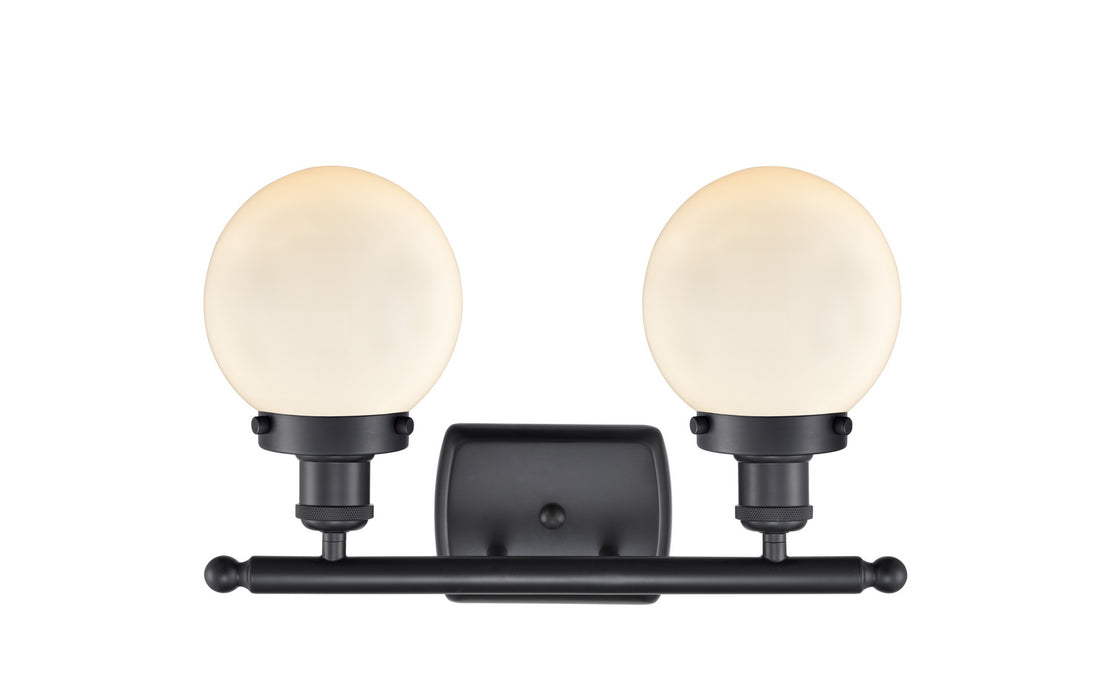 Innovations 916-2W-BK-G201-6-LED LED Bath Vanity, Matte Black