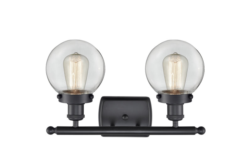 Innovations 916-2W-BK-G202-6-LED LED Bath Vanity, Matte Black