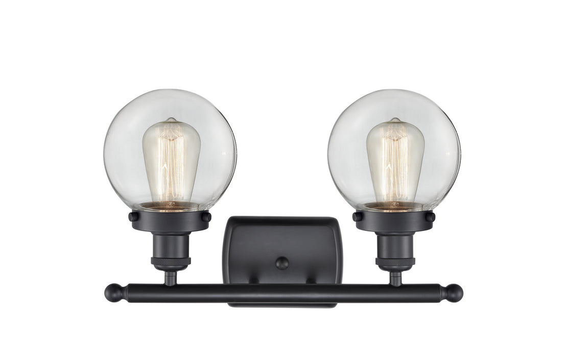 Innovations 916-2W-BK-G202-6-LED LED Bath Vanity, Matte Black