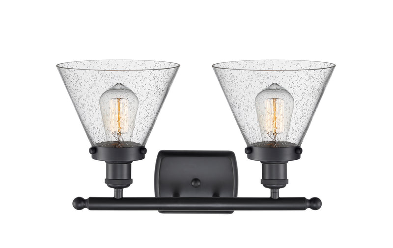 Innovations 916-2W-BK-G44-LED LED Bath Vanity, Matte Black