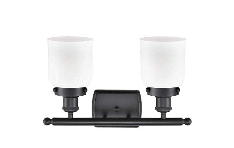 Innovations 916-2W-BK-G51 Two Light Bath Vanity, Matte Black