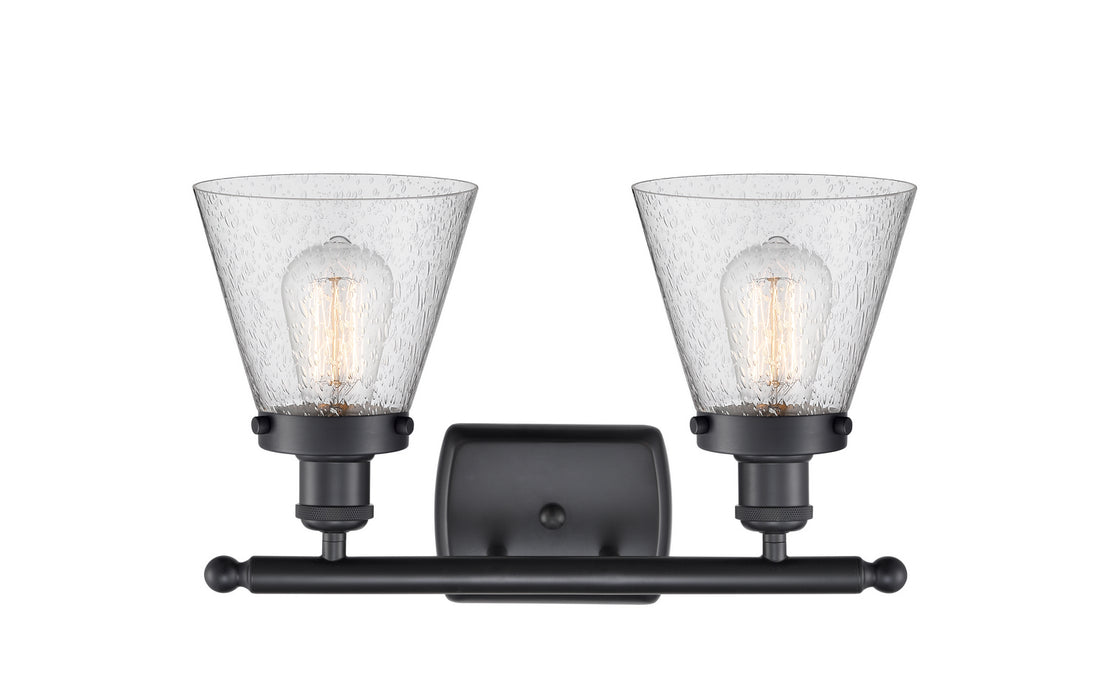 Innovations 916-2W-BK-G64-LED LED Bath Vanity, Matte Black