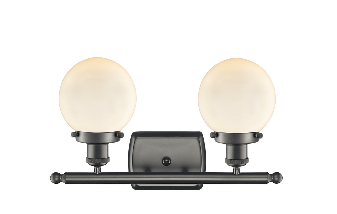Innovations 916-2W-OB-G201-6 Two Light Bath Vanity, Oil Rubbed Bronze