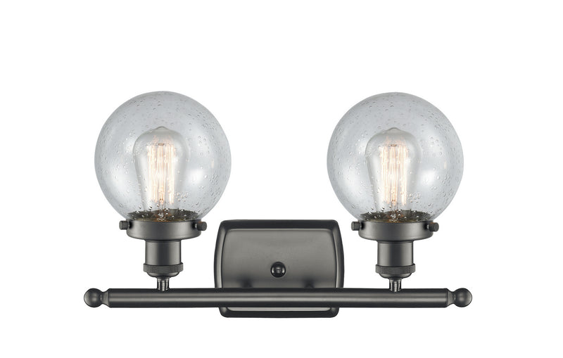Innovations 916-2W-OB-G204-6-LED LED Bath Vanity, Oil Rubbed Bronze