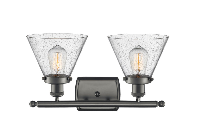 Innovations 916-2W-OB-G44 Two Light Bath Vanity, Oil Rubbed Bronze
