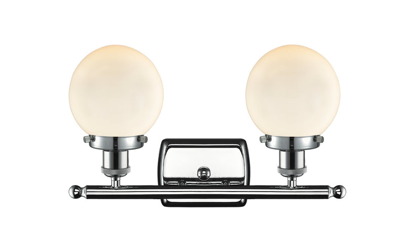 Innovations 916-2W-PC-G201-6 Two Light Bath Vanity, Polished Chrome